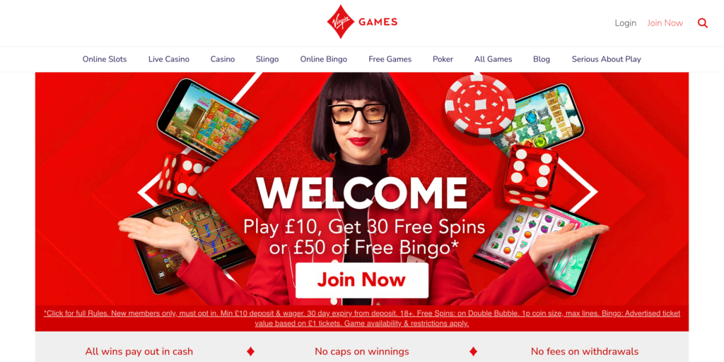 Virgin Games Home Page